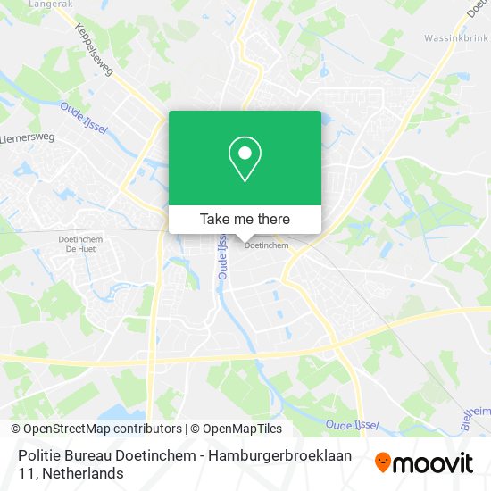 Politie Bureau Doetinchem - Hamburgerbroeklaan 11 map