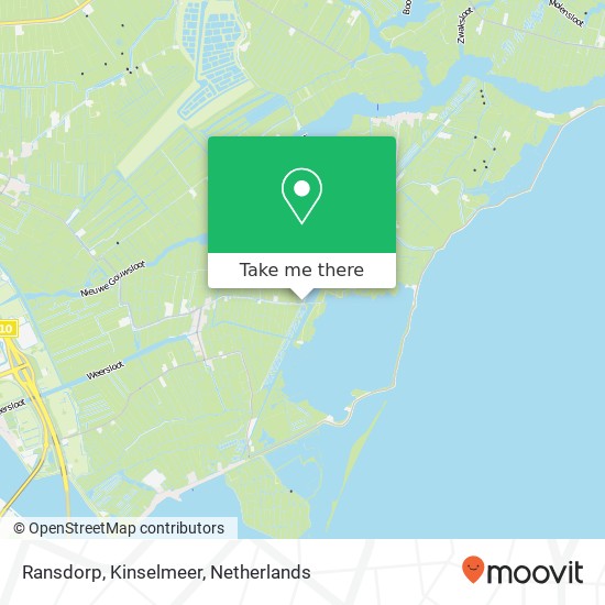 Ransdorp, Kinselmeer Karte