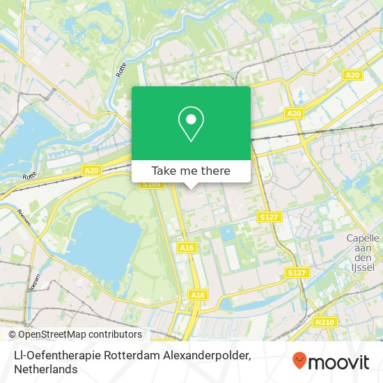 Ll-Oefentherapie Rotterdam Alexanderpolder, Jacob van Campenplein 120 map