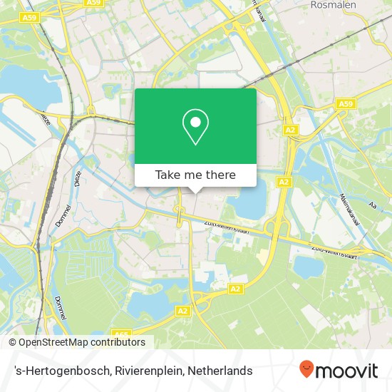 's-Hertogenbosch, Rivierenplein map