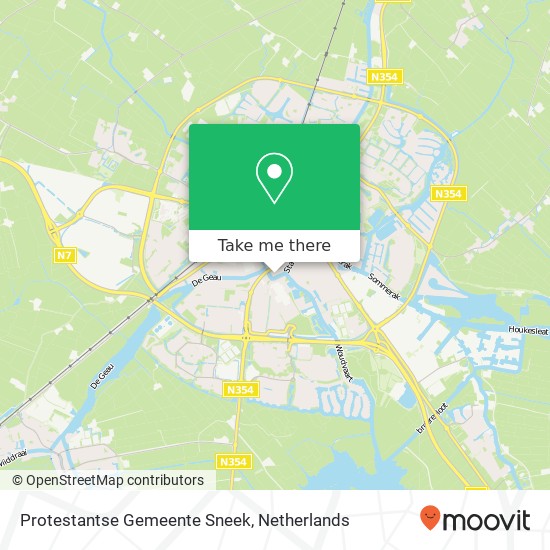 Protestantse Gemeente Sneek, Rienck Bockemakade 7 map