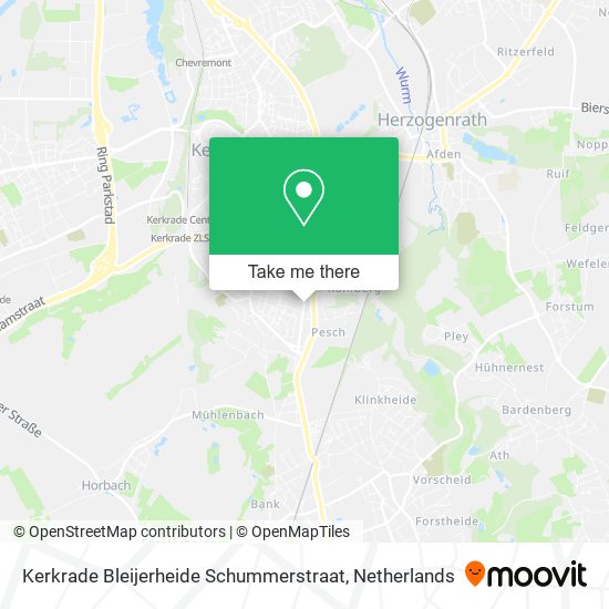 Kerkrade Bleijerheide Schummerstraat map