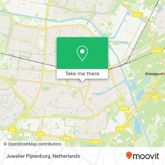 Juwelier Pijnenburg, Heuvelstraat 61 map