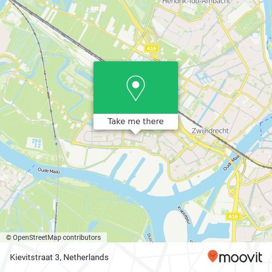 Kievitstraat 3, 3334 TG Zwijndrecht map