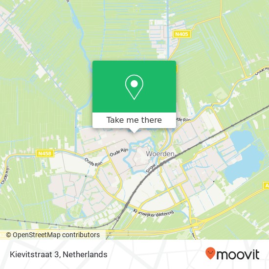 Kievitstraat 3, 3443 BD Woerden map