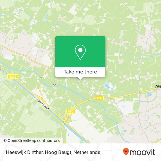 Heeswijk Dinther, Hoog Beugt Karte