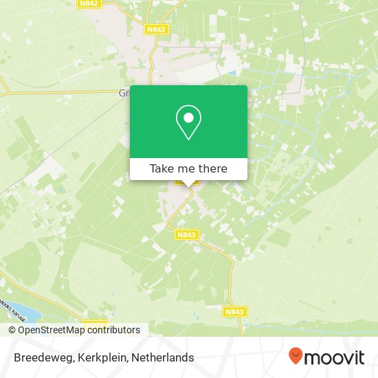 Breedeweg, Kerkplein map
