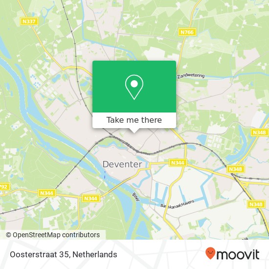 Oosterstraat 35, 7413 XV Deventer map