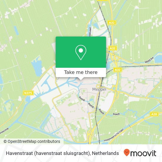 Havenstraat (havenstraat sluisgracht), 7941 BV Meppel map