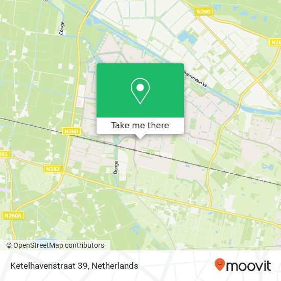 Ketelhavenstraat 39, 5045 NG Tilburg map