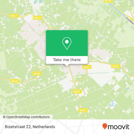 Bizetstraat 22, 5481 LS Schijndel map