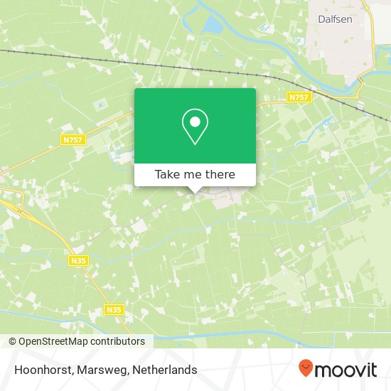 Hoonhorst, Marsweg Karte