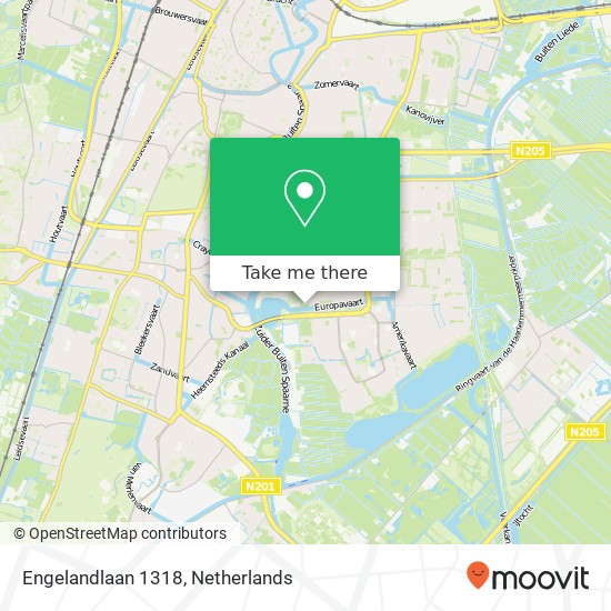 Engelandlaan 1318, 2034 GP Haarlem map