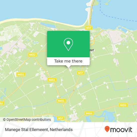 Manege Stal Ellemeent, Krijn Karelsweg 3 map
