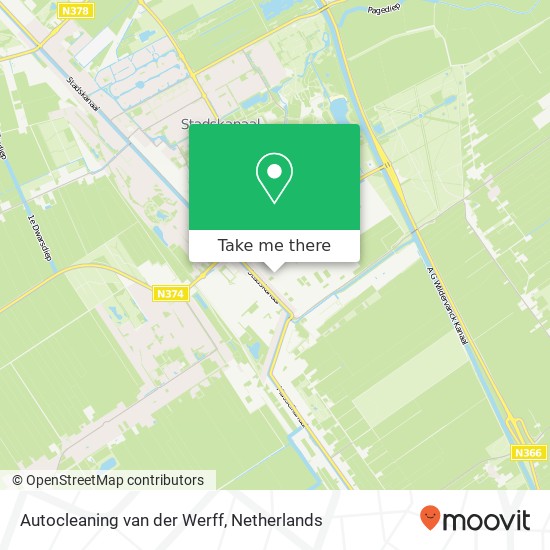 Autocleaning van der Werff, Veenstraat 14 Karte