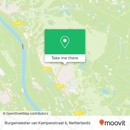 Burgemeester van Kempenstraat 6, 5854 CA Nieuw-Bergen map