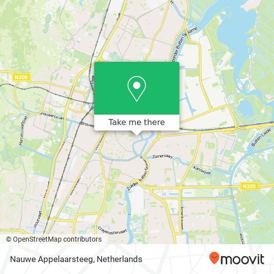 Nauwe Appelaarsteeg, 2019 Haarlem map