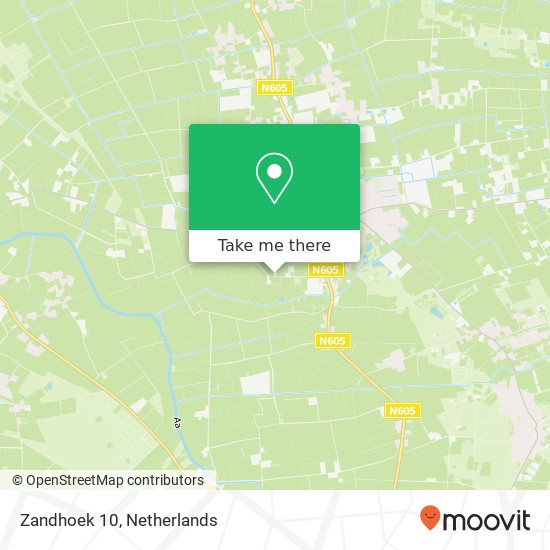 Zandhoek 10, 5427 PJ Boekel map