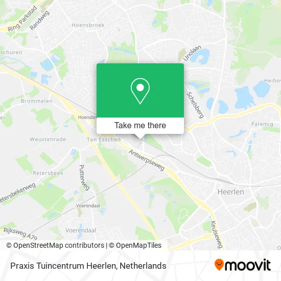 Praxis Tuincentrum Heerlen map