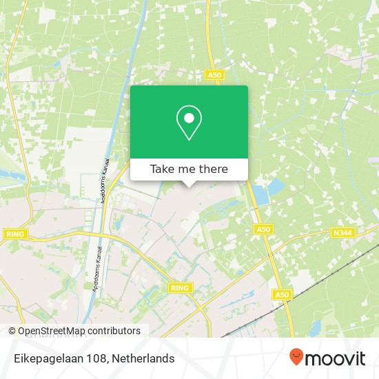 Eikepagelaan 108, 7323 VB Apeldoorn map