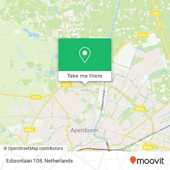 Edisonlaan 108, 7316 JP Apeldoorn Karte