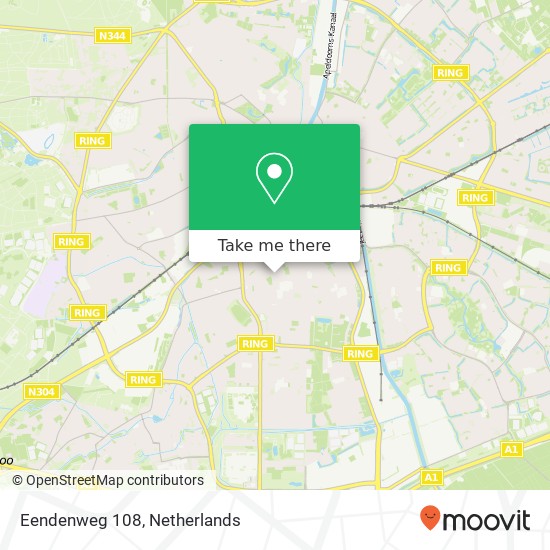 Eendenweg 108, 7331 EB Apeldoorn map