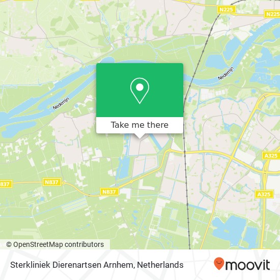 Sterkliniek Dierenartsen Arnhem, Het Lemoen 89 map