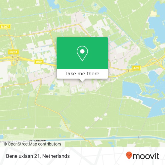 Beneluxlaan 21, 5251 LC Vlijmen map