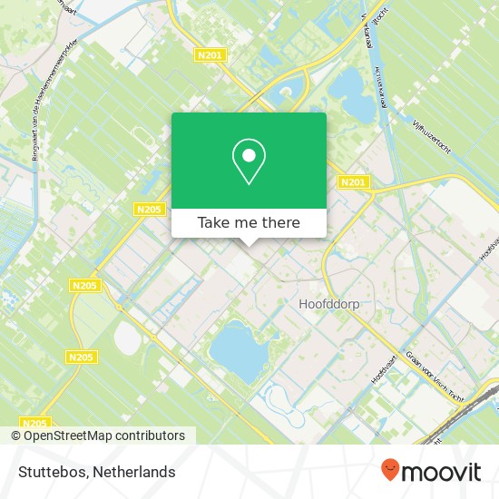 Stuttebos, Stuttebos, 2134 Hoofddorp, Nederland Karte