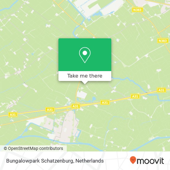 Bungalowpark Schatzenburg map