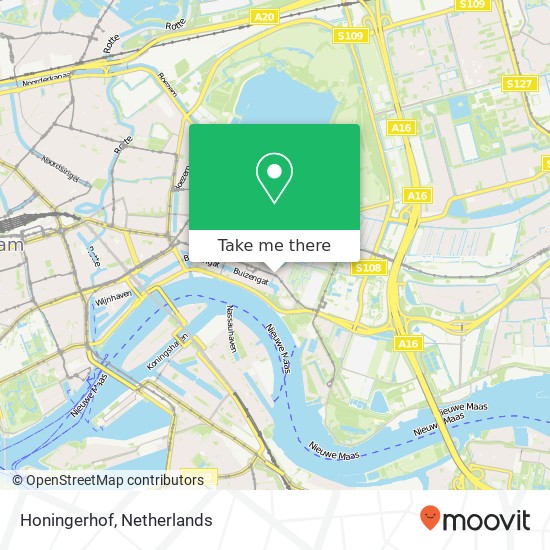 Honingerhof, 3063 AH Rotterdam map