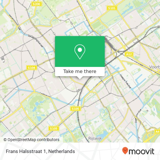 Frans Halsstraat 1, Frans Halsstraat 1, 2525 VT Den Haag, Nederland Karte