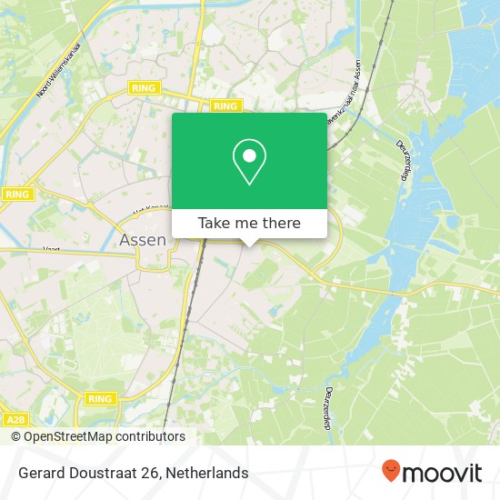 Gerard Doustraat 26, 9404 AS Assen map