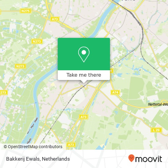 Bakkerij Ewals, Muntstraat 121 map