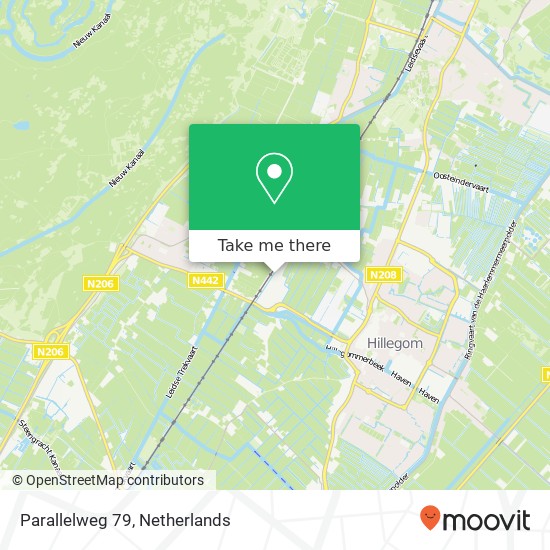 Parallelweg 79, 2182 CR Hillegom map