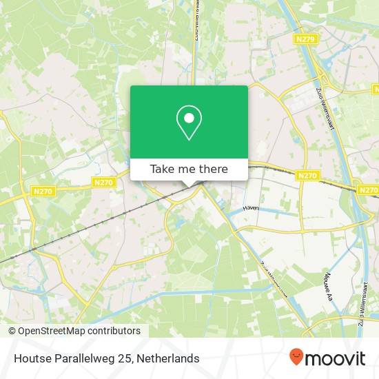 Houtse Parallelweg 25, 5706 AB Helmond map