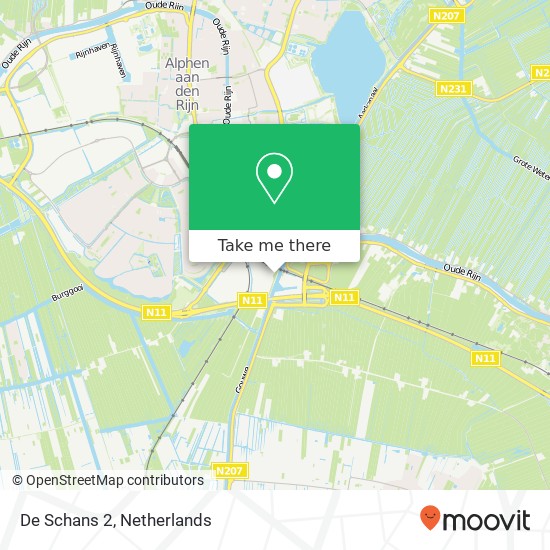 De Schans 2, 2408 TX Alphen aan den Rijn map