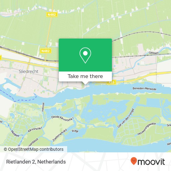 Rietlanden 2, 3361 AN Sliedrecht map
