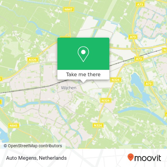 Auto Megens, Nieuweweg 76 map