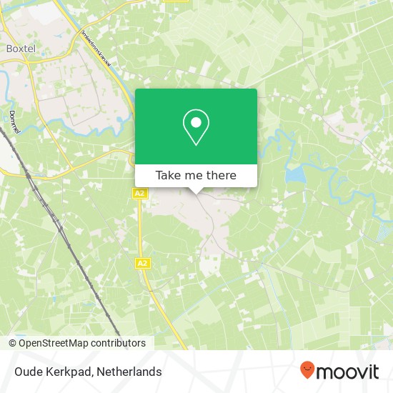 Oude Kerkpad, 5298 CK Liempde Karte