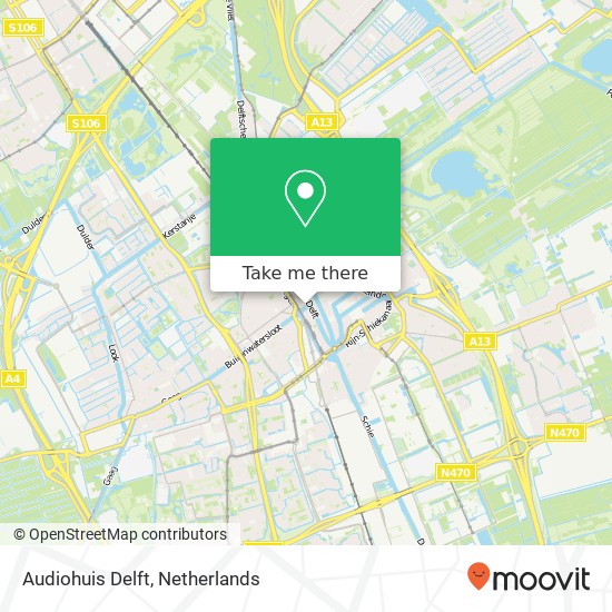 Audiohuis Delft, Binnenwatersloot 30 map