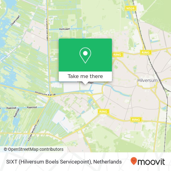 SIXT (Hilversum Boels Servicepoint), Nieuwe Havenweg 59 map