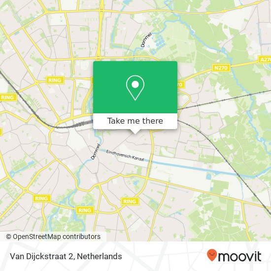 Van Dijckstraat 2, 5613 KX Eindhoven map