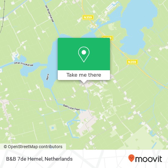 B&B 7de Hemel, Hegewei 2 map