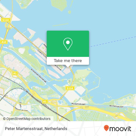 Peter Martensstraat, 1087 LN Amsterdam map