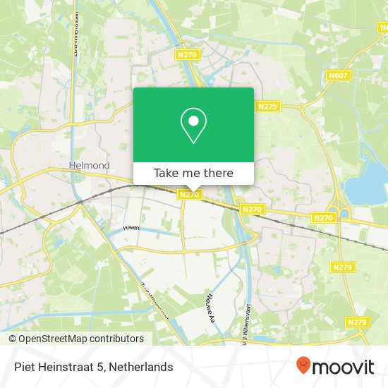 Piet Heinstraat 5, 5703 AJ Helmond Karte