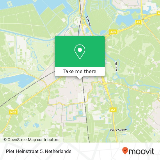 Piet Heinstraat 5, 5262 CG Vught map