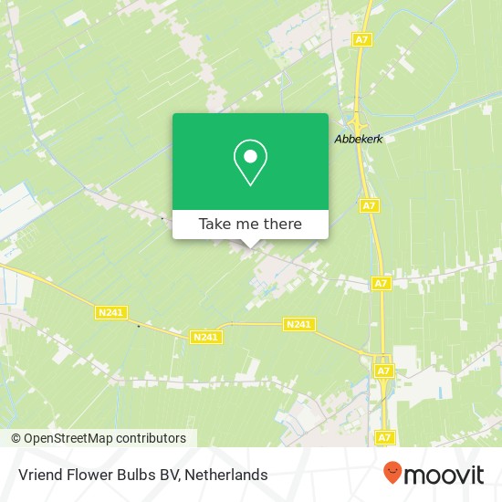 Vriend Flower Bulbs BV, Westerstraat 118 map