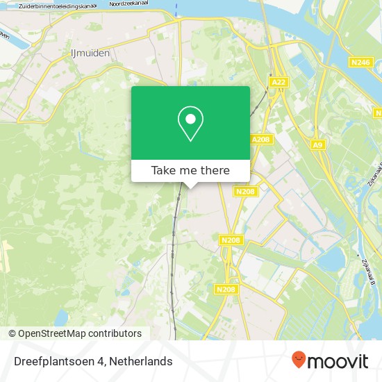 Dreefplantsoen 4, 2071 TH Santpoort-Noord map