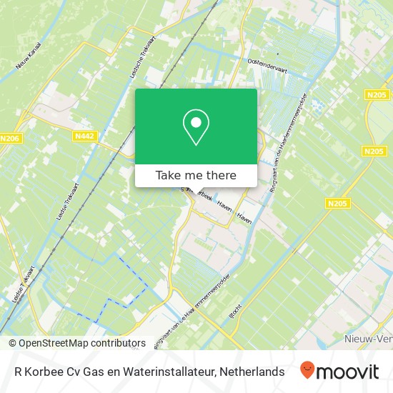 R Korbee Cv Gas en Waterinstallateur, Hoofdstraat 192 map